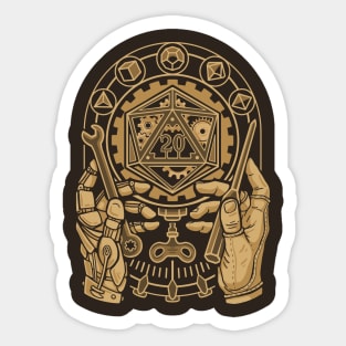 Clockwork D20 Sticker